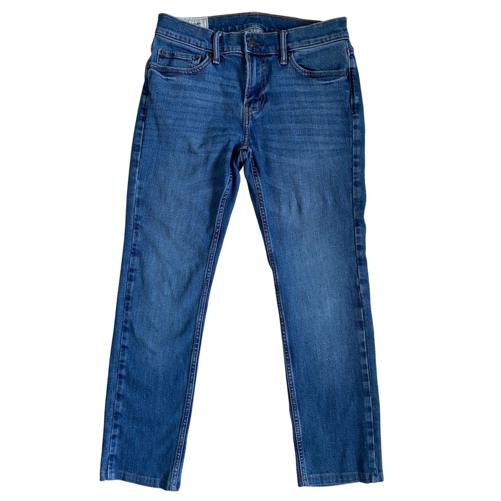 Abercrombie & Fitch Skinny Stretch Jeans Womens 29x30 Medium Wash Blue Mid Rise